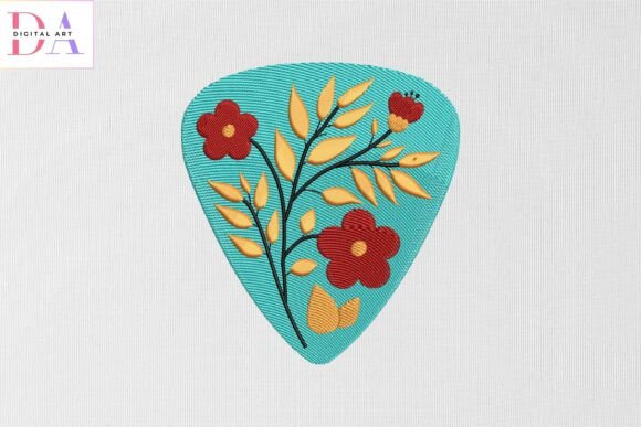 Floral Patch Guiter Pick